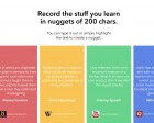 Nuggets - Remember the Things You Learn in Nuggets of 200 Characters